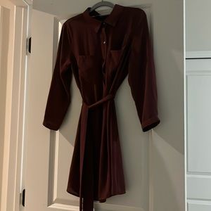 Forever 21 belted shirt dress